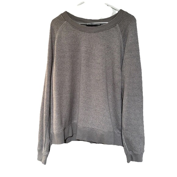 Jenni Kayne Saturday Size XL Crew Neck Sweatshirt Gray Cotton Blend - Picture 9 of 10